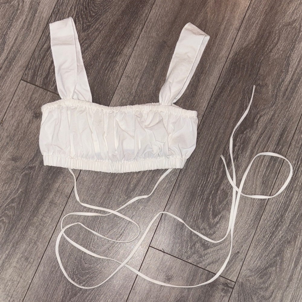Zara White Crop Top